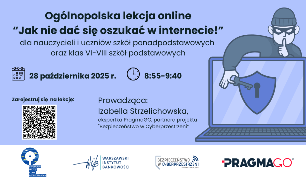 Październik Europejskim Miesiącem Cyberbezpieczeństwa – szkolenie dla uczniów ALO